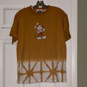 Disney Mickey Mouse Brown and White T-Shirt